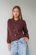 LOU & ODETTE - BEATRICE CARDIGAN CHOCOLATE