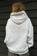 OH APRIL - HOODIE MIT STICKEREI GREY MELANGE
