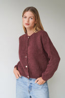 LOU & ODETTE - BEATRICE CARDIGAN CHOCOLATE