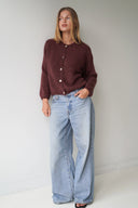 LOU & ODETTE - BEATRICE CARDIGAN CHOCOLATE