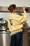 REGULAR SWEATER COFFEE BUTTER YELLOW