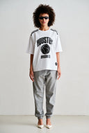 PENN & INK - T-SHIRT (W26C408) WEIß/SCHWARZ