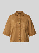 SMITH & SOUL - BLUSE MIT BRUSTTASCHE TOFFEE