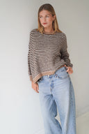 LOU & ODETTE - ANNA PULLOVER BEIGE/BRAUN