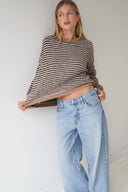 LOU & ODETTE - ANNA PULLOVER BEIGE/BRAUN