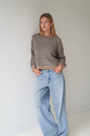 LOU & ODETTE - ANNA PULLOVER BEIGE/BRAUN