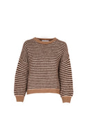 LOU & ODETTE - ANNA PULLOVER BEIGE/BRAUN