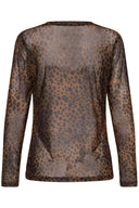 CULTURE - CUASHLEY BLUSE BROWN LEOPARD