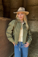 OH APRIL - ASTER BLOUSE OLIVE