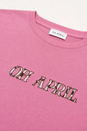 OH APRIL - BF T-SHIRT COW PINK