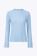 OH APRIL - SPITZEN LONGSLEEVE ZAHARA SKY BLUE