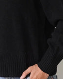 LOU & ODETTE - ROLLKRAGENPULLOVER BLACK