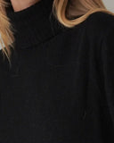 LOU & ODETTE - ROLLKRAGENPULLOVER BLACK