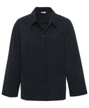 PENN & INK- BLUSENJACKE TRAVELSTOFF MARINEBLAU