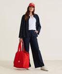 PENN & INK- BLUSENJACKE TRAVELSTOFF MARINEBLAU