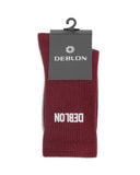 DEBLON - SOCKEN BORDEAUX GREY MELANGE (2er-Pack) 38-41