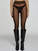 SAINT SASS - STRUMPFHOSE "NOT YOUR BUSINESS" BRAUN