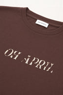 OH APRIL - BF T-SHIRT COW DARK BROWN