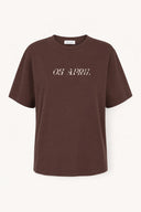 OH APRIL - BF T-SHIRT COW DARK BROWN