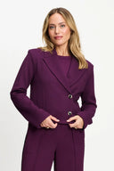 POM AMSTERDAM - BLAZER CASSIE DARK PLUM