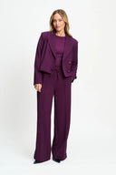 POM AMSTERDAM - BLAZER CASSIE DARK PLUM