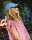 LOU & ODETTE - ÄRMELLOSER CARDIGAN CANDYPINK