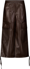 THE SHIRT PROJECT CARGOHOSE LEDER BRAUN