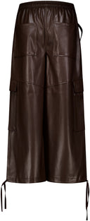 THE SHIRT PROJECT CARGOHOSE LEDER BRAUN