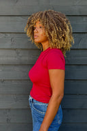 OH APRIL - SLIM FIT T-SHIRT CHERRY RED