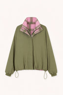 OH APRIL - AMINE REVERSIBLE JACKET OLIVE/OLIVE CHECK