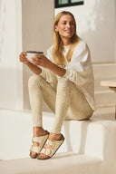DEBLON - CLASSIC LEGGINGS HIGH WAISTBAND CHEETAH LATTE