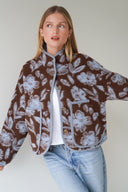LOU & ODETTE - AUDREY JACKE CHOCOLATE/PASTELLBLAU