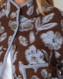 LOU & ODETTE - AUDREY JACKE CHOCOLATE/PASTELLBLAU