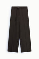 IMPERIAL FASHION - PALOZZO HOSE MIT KORDELZUG DARK COFFEE