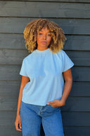 OH APRIL - ELLA BOXY T-SHIRT SKY BLUE