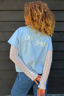 OH APRIL - ELLA BOXY T-SHIRT SKY BLUE