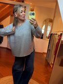 THE SHIRT PROJECT - SUPERHERO SWEATER SILVER MELANGE