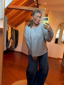 THE SHIRT PROJECT - SUPERHERO SWEATER SILVER MELANGE