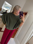 OVERSIZED SWEATER KHAKI