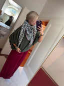 WIDE-LEG STOFFHOSE ROT