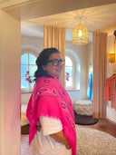 BLUI ITALY - PAISLEY SCHAL PINK
