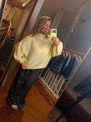 STRICKPULLOVER CREMEGELB