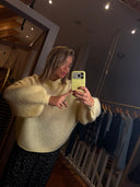 STRICKPULLOVER CREMEGELB