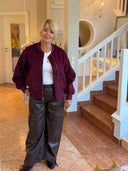 THE SHIRT PROJECT - BOMBERJACKE BORDEAUX