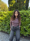 THE SHIRT PROJECT - LONGSLEEVE MULTICOLOUR BORDEAUX