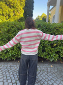 THE SHIRT PROJECT - SWEATER SMILE ECRU/ROSA