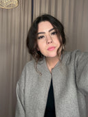 CULTURE - CUPALONA BOMBER JACKE CINDER MELANGE