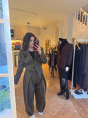 IMPERIAL FASHION - BLAZER KHAKI NADELSTREIFEN