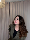 IMPERIAL FASHION - BLAZER KHAKI NADELSTREIFEN