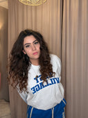 PENN & INK - LONGSLEEVE (W26F1988) WHITE/STRONG BLUE